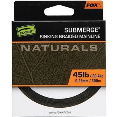 Fox splétaná šňůra naturals submerge braid 300 m - 0,30 mm 24,9 kg – Zboží Mobilmania