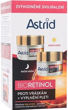 Astrid Bioretinol Duo Set : denní pleťový krém Bioretinol Day Cream SPF10 50 ml + noční pleťový krém Bioretinol Night Cream 50 ml