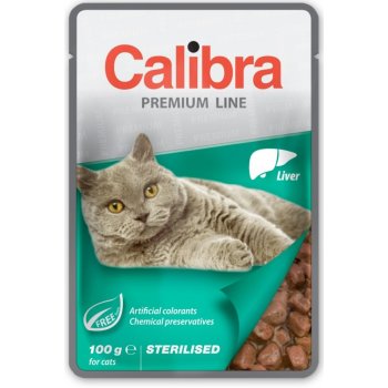 Calibra Premium Sterilised Liver 12 x 100 g