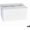 Úložný box Tontarelli úložný box s víkem Arianna 13 L 33 x 29 x 16 cm bílá