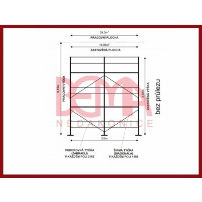 Comipont Kostka lešení 24,3 m² – Hledejceny.cz