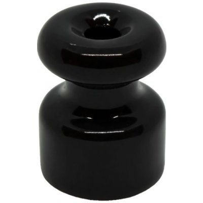 Elhard Držák na kabel nástěnný Retro Keramik, 18x23mm, černý KP1000B – Zboží Mobilmania