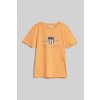 Dětské tričko Gant Archive Shield Ls t shirt oranžová