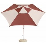 HAY Slunečník Terrazza Hexagon, off-white and burgundy – Hledejceny.cz