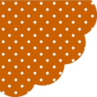 PAW ubrousky Dots Terracotta R 32cm – Zboží Dáma