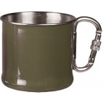 MIL TEC Hrnek nerezový s karabinou ZELENÝ 500 ml – Zboží Dáma