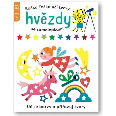 Kočka Tečka učí tvary Hvězdy se samolepkami – Hledejceny.cz