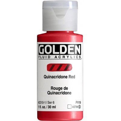 Golden Fluid akrylová barva 2310 quinacridone red 30 ml – Zboží Dáma