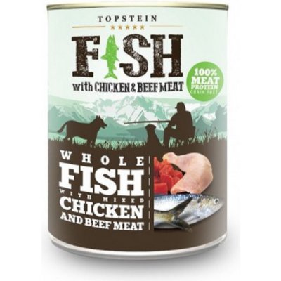 Topstein Farm Fresh ryba s kuřecím a hovězím 800 g