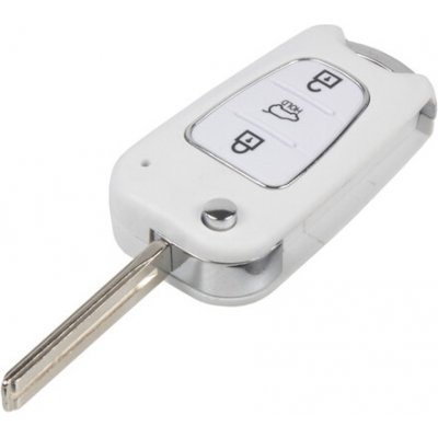 Náhradní obal klíče pro Hyundai i30, ix35, Kia 3-tlačítkový, bílý, 48HY102WHT – Sleviste.cz