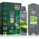 Dove Men+Care Extra Fresh sprchový gel na obličej, tělo a vlasy 250 ml + Extra Fresh antiperspirant ve spreji 150 ml
