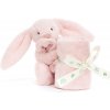 Hračka pro nejmenší Jellycat Králiček Bashful Pink usínáček 34cm