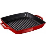 Staub Litinová čtvercová grilovací s uchy 28x28cm – Sleviste.cz