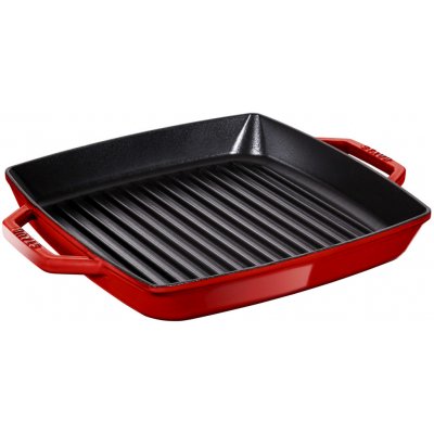 Staub Litinová čtvercová grilovací s uchy 28x28cm – Sleviste.cz