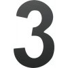 Domovní číslo Domovní číslo "3" černé, 15 cm