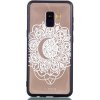 Pouzdro a kryt na mobilní telefon Samsung Pouzdro JustKing plastové embosované mandala Samsung Galaxy A8 2018 - čiré