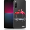 Pouzdro a kryt na mobilní telefon Sony Pouzdro Picasee silikonové Sony Xperia 10 IV 5G - Flamingos couple čiré