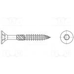 BOSSARD 3676240 Vrut; do dřeva; 4,5x40; Hlava: kuželová; Torx®; TX20; kalená ocel – Hledejceny.cz