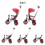 Baby Mix 5v1 RIDER 360 Šedá – Zboží Dáma