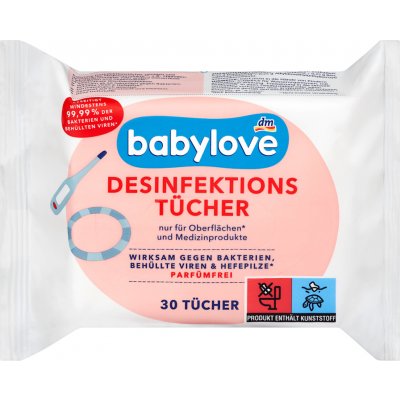 Babylove hygienické dezinfekční ubrousky 30 ks – Hledejceny.cz