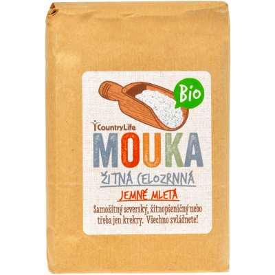 Country Life mouka žitná celozrnná jemně mletá 1 kg