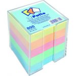 Kostka nelepená barevná v plastovém zásobníku, 8x8 cm, 800 listů – Hledejceny.cz