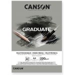 Canson Skicák Graduate Mix Media Grey 220 g m2 30 archů A4 – Zboží Dáma