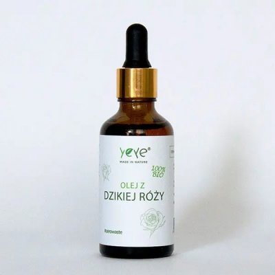 BIO olej z divoké růže lisovaný za studena, nerafinovaný 50 ml YEYE Made in Natur – Sleviste.cz