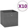 Úložný box Shumee Úložné boxy 10 ks netkaná textilie 28 x 28 x 28 cm šedé