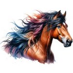 Vinylová samolepka - kůň II (8 cm) – Zboží Živě