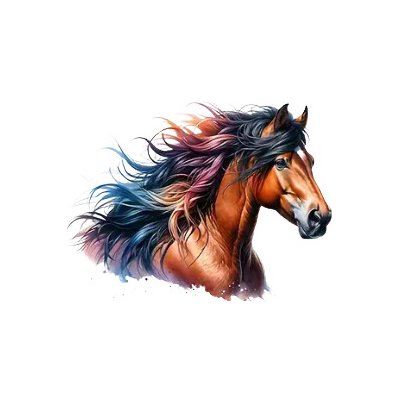 Vinylová samolepka - kůň II (8 cm) – Zboží Živě