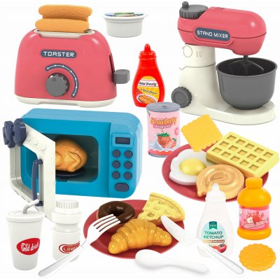 Kinderplay Kuchyňská sada pro děti mikrovlnka toustovač mixér – Sleviste.cz