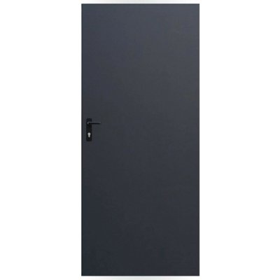 B2B Partner Plechové pravé antracit 80 x 197 cm – Hledejceny.cz