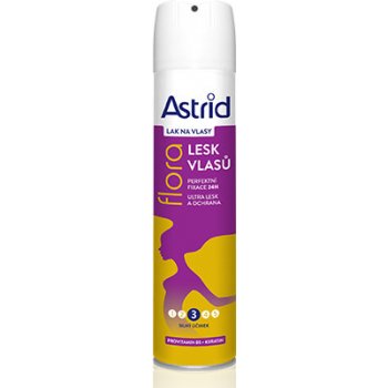 Astrid lak na vlasy pro lesk vlasů Flora 250 ml