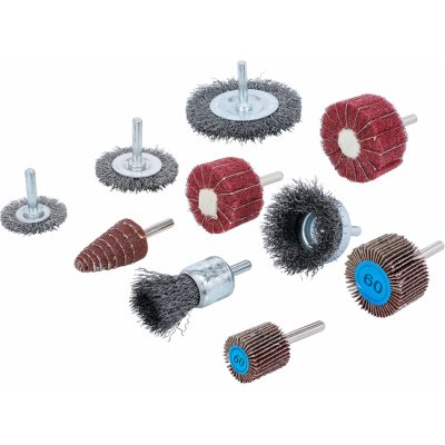BGS Technic BGS 74499 Kartáčové a brusné kotouče (Sada 10 ks) – Zboží Dáma