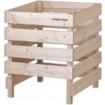 Atmowood dřevěný kompostér otevřený dole 60 x 60 x 70 cm – Zbozi.Blesk.cz