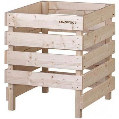 Atmowood dřevěný kompostér otevřený dole 60 x 60 x 70 cm – Zbozi.Blesk.cz
