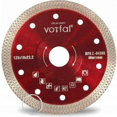 Diamantový řezný kotouč Vorfal V04072 125x22,2 mm – Hledejceny.cz