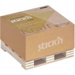 Bloček samolepicí KRAFT 76x76 mm, na paletce, 400 l., hnědý – Hledejceny.cz