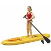 Figurka BRUDER 62785 Bworld Záchranářka s paddleboardem