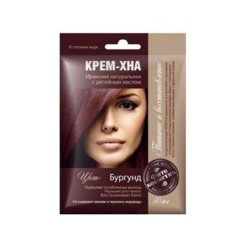 Fitocosmetic krémová henna s lopuchovým olejem "Burgund" 50 ml