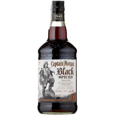 Captain Morgan BLACK SPICED 37,5% 0,7 l (holá láhev) – Zboží Mobilmania