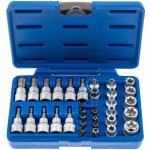 Sada ASTA TORX nástrčné a zástrčné hlavice a bity 3/8", různé rozměry, 34 ks – Zboží Dáma
