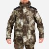 Army a lovecká bunda, kabát a blůza Bunda Solognac nepromokavá bunda 3v1 500 maskovací Treemetic