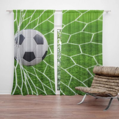 Sablio Závěs Fotbalový míč v bráně: 2ks 140x250cm – Hledejceny.cz