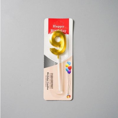 Dortisimo Svíčka zlatá číslo 9 – Zboží Dáma