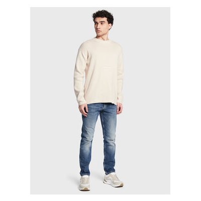 Calvin Klein Jeans svetr J30J322859 béžová – Zboží Mobilmania