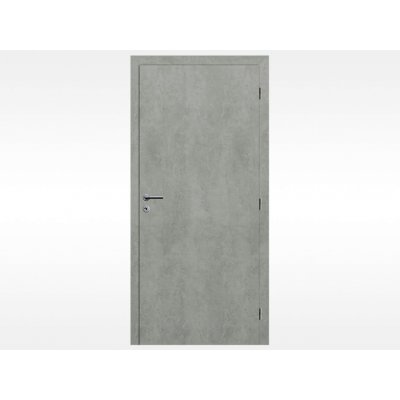 Solodoor 80 P, 820 × 1970 mm, fólie, pravé, beton, plné 022000066121 – Zboží Mobilmania