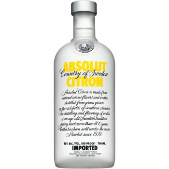 Absolut Citron 40% 0,7 l (holá láhev )