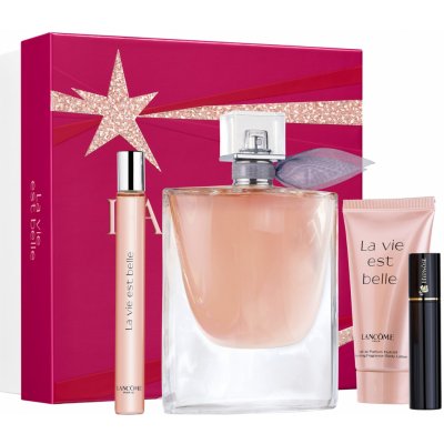 Lancome La Vie Est Belle EDP 100 ml + EDP 10 ml + tělové mléko 50 ml + řasenka Mascara Hypnose 2 ml dárková sada